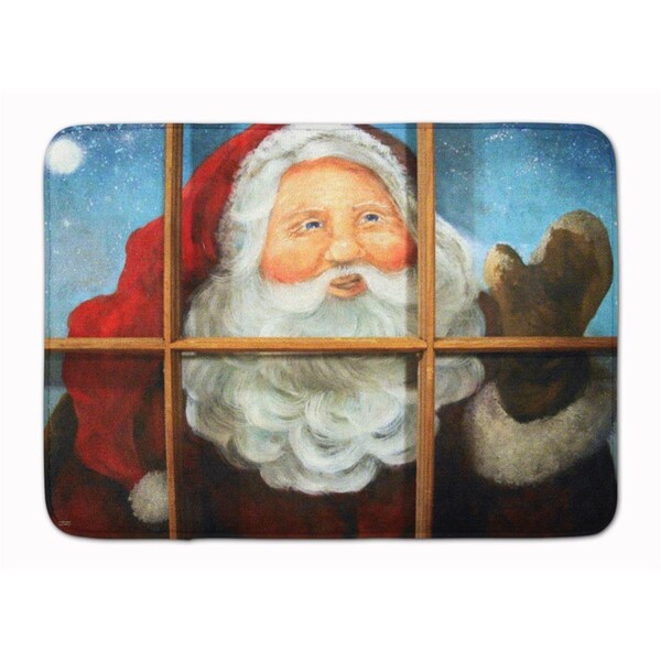 Carolines Treasures Kindly Visitor Santa Claus Christmas Machine Washable Memory Foam Mat PJC1079RUG - main